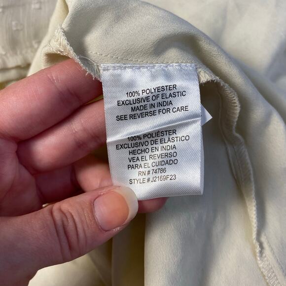 Patrons of Peace Button Front Maxi Dress Womens Size S Cream Boho - Picture 8 of 9